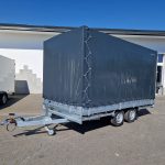 MEDAX – 2 3000 405x203x210cm Hochplane grau 12″ niedrig Fahrwerk 3000kg