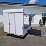 Verkaufsanhänger VK 300 220 aero retro 300x220x230cm extrabreit 2 Verkaufsklappen Hecktür 1300kg