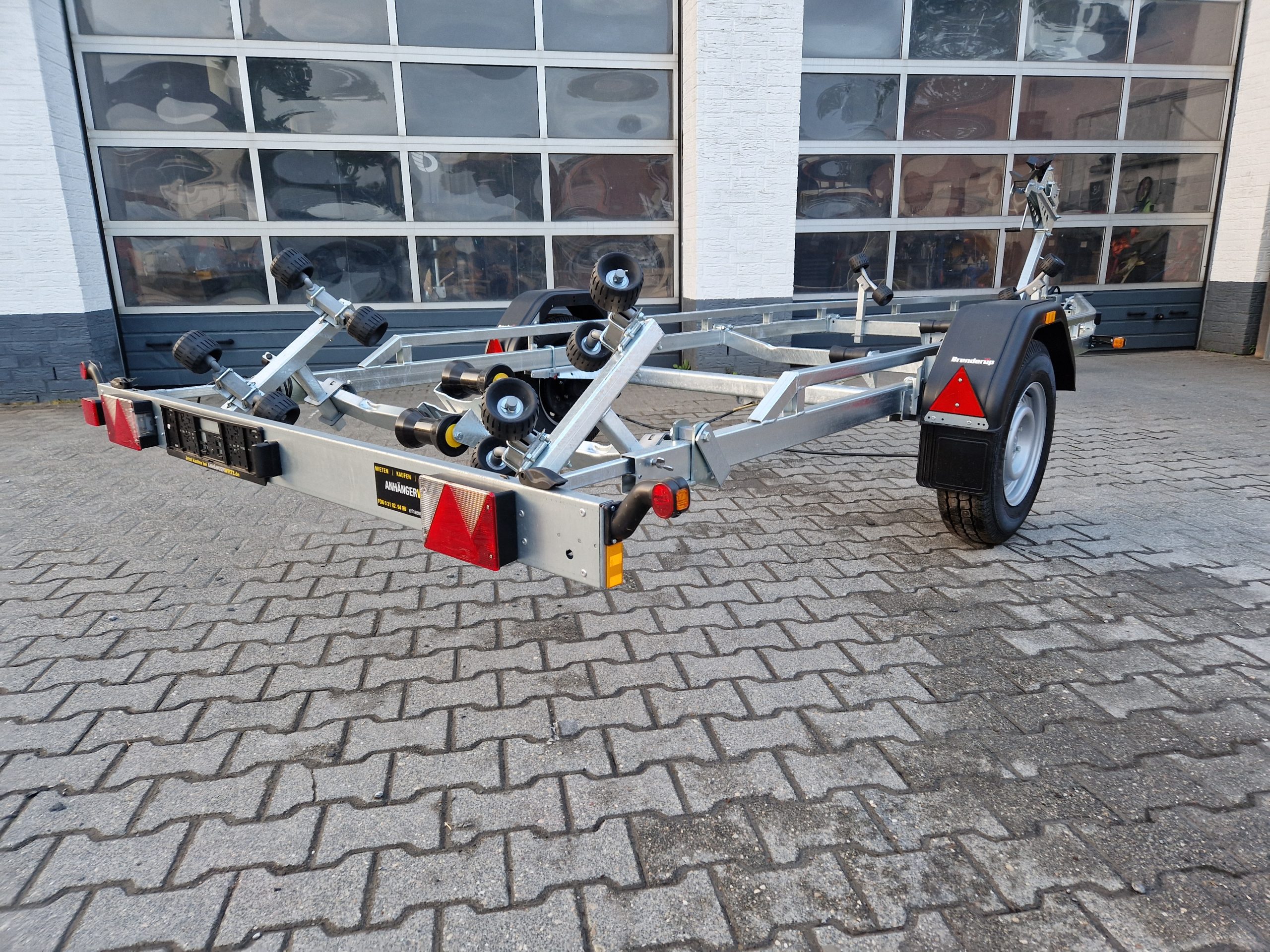 Brenderup Bootstrailer Premium 221800 B SR 1800 Superrollen Winde Boote bis 640cm 1800kg 312267