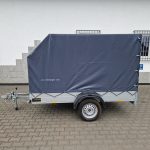Aluliner Planen Anhänger GT 750 251x126x150cm +Hochplane aero grau (S) 750kg