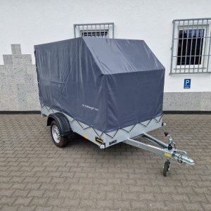 Aluliner Planen Anhänger GT 750 251x126x150cm +Hochplane aero grau (S) 750kg