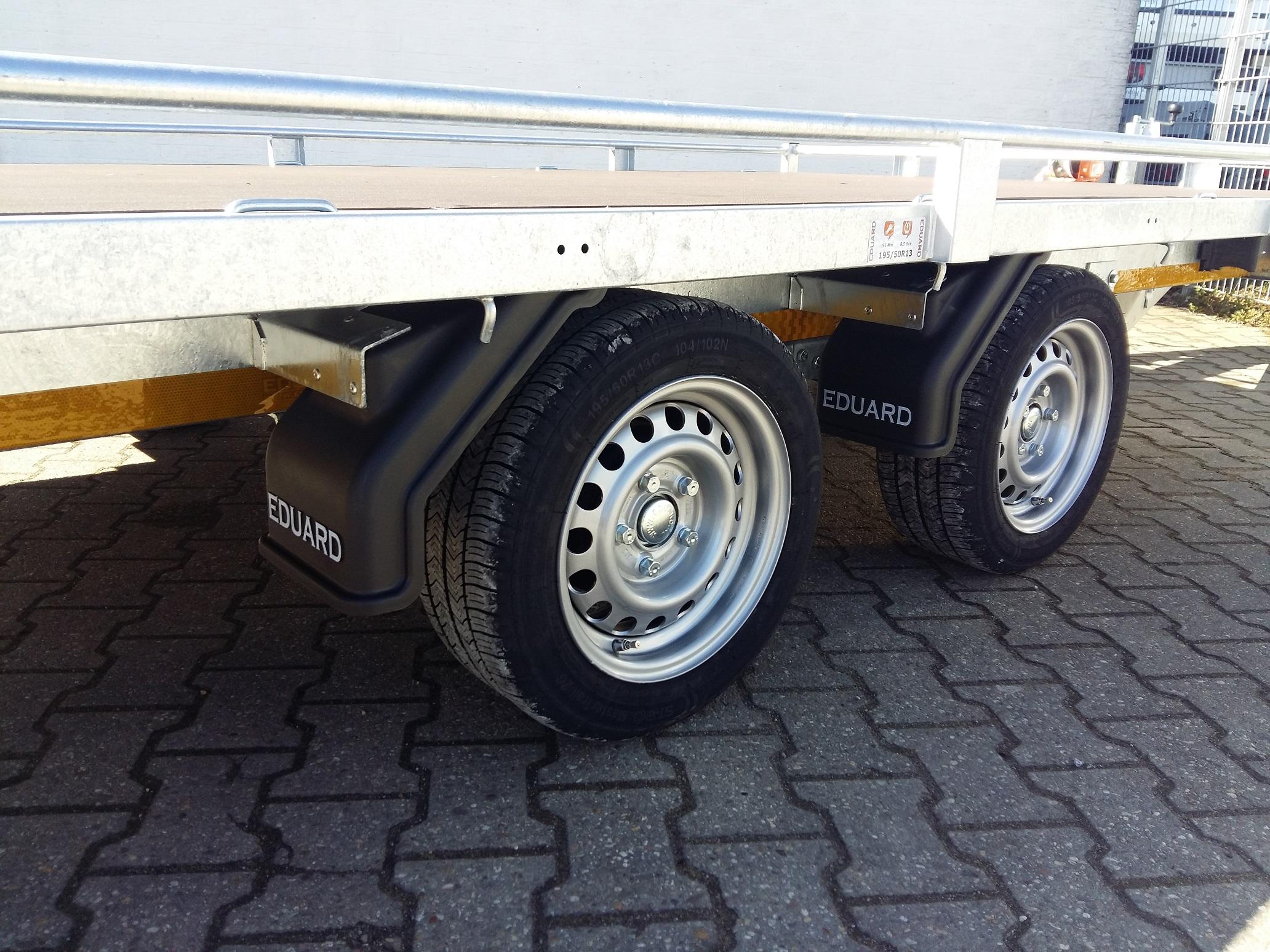 Auto Transporter Atlas 406x200cm Reling Winde Rampen 13″ niedrig Fahrwerk (XL) 2700kg