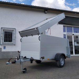 ALUBOXX Deckelanhänger GTB 1200 VT2 251x126x118cm Heckrampe (S) 1160kg Frühling Aktion