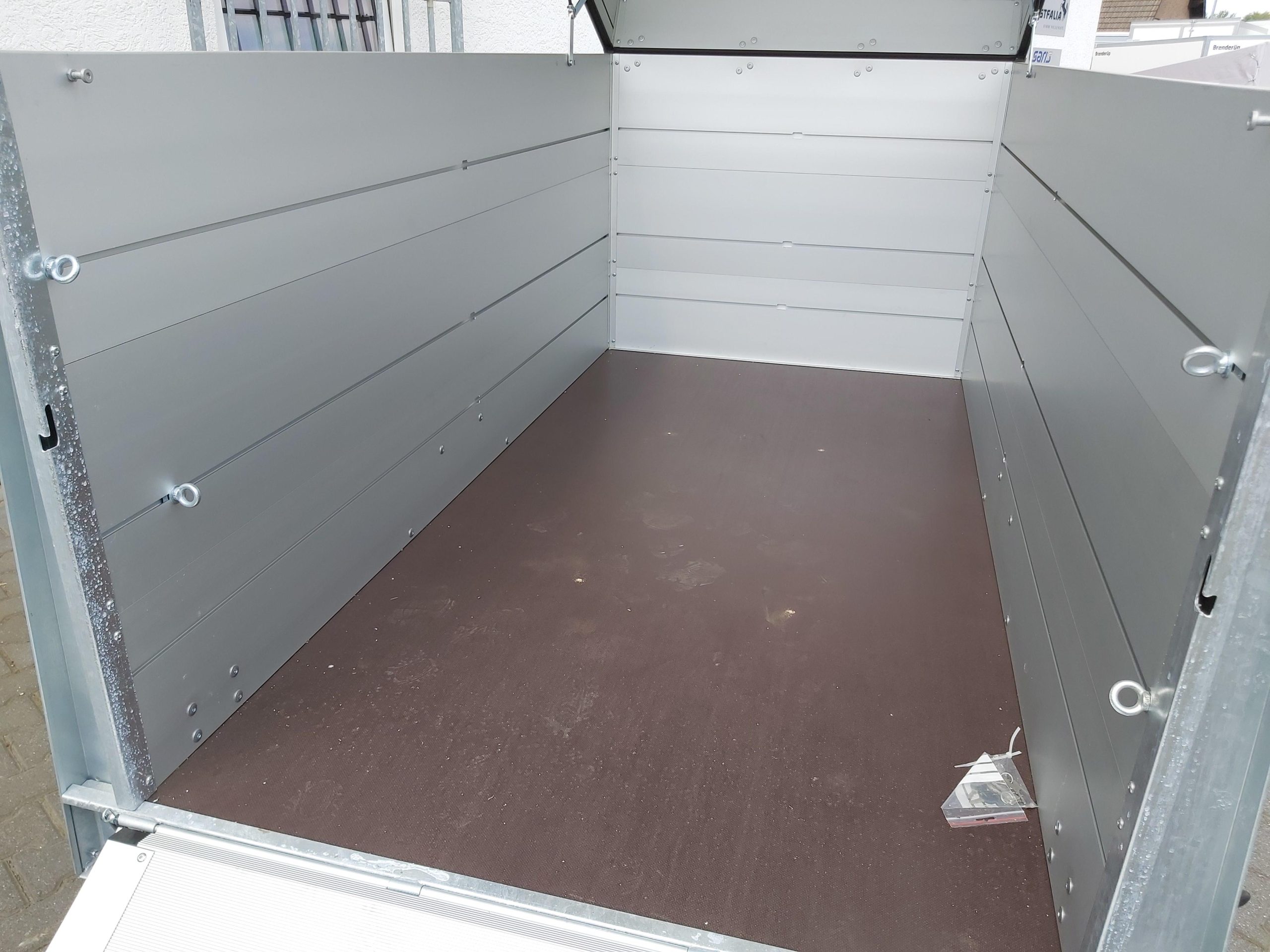 ALUBOXX Deckelanhänger GTB 1200 VT2 251x126x118cm Heckrampe (S) 1160kg Frühling Aktion