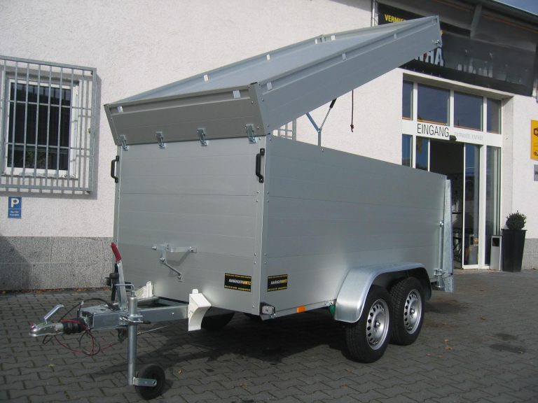 ALUBOXX Deckelanhänger GTT 1500 VT2 301x126x118cm Heckrampe (M) 1500kg order Aktion