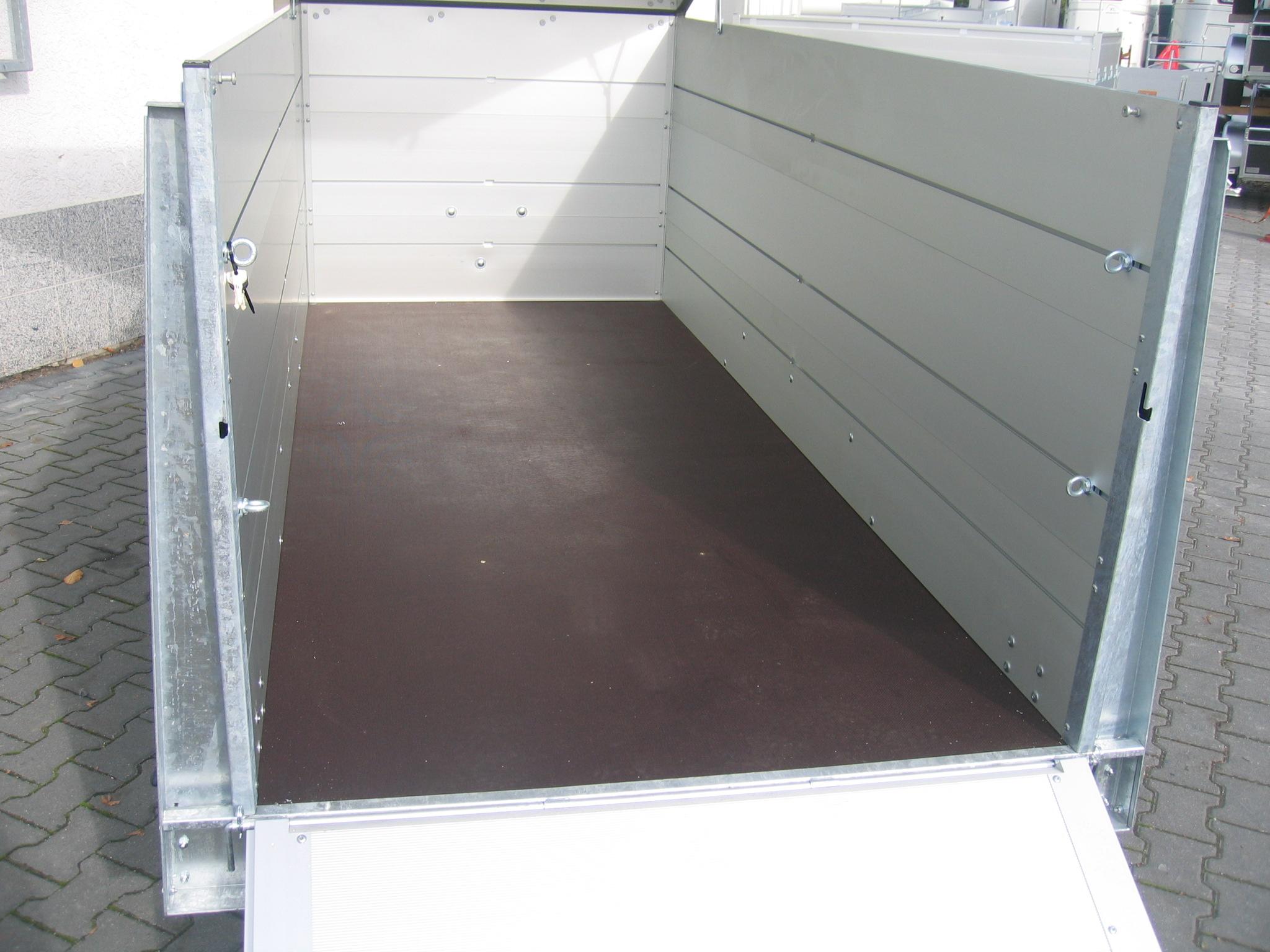 ALUBOXX Deckelanhänger GTT 1500 VT2 301x126x118cm Heckrampe (M) 1500kg order Aktion