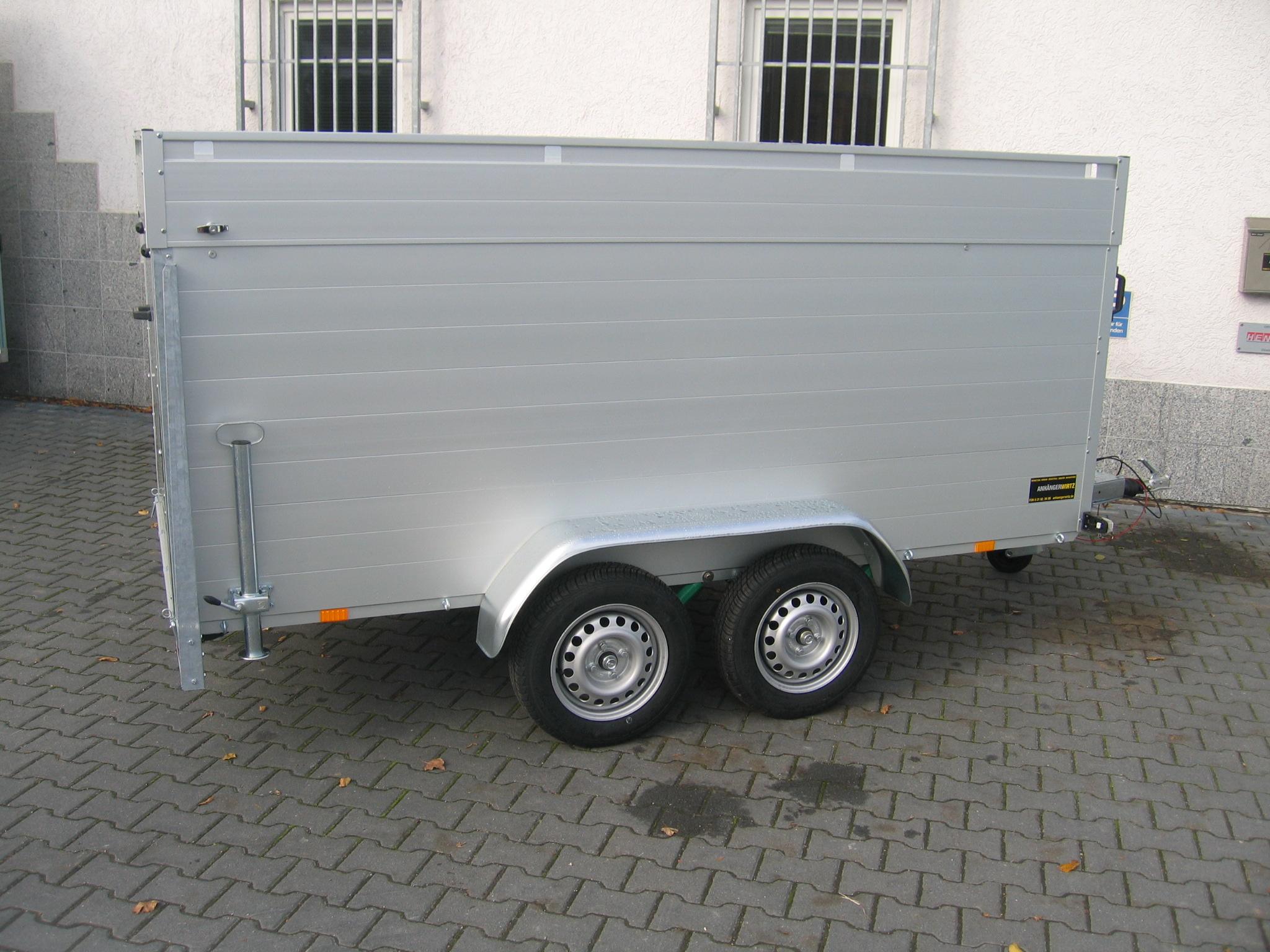 ALUBOXX Deckelanhänger GTT 1500 VT2 301x126x118cm Heckrampe (M) 1500kg order Aktion