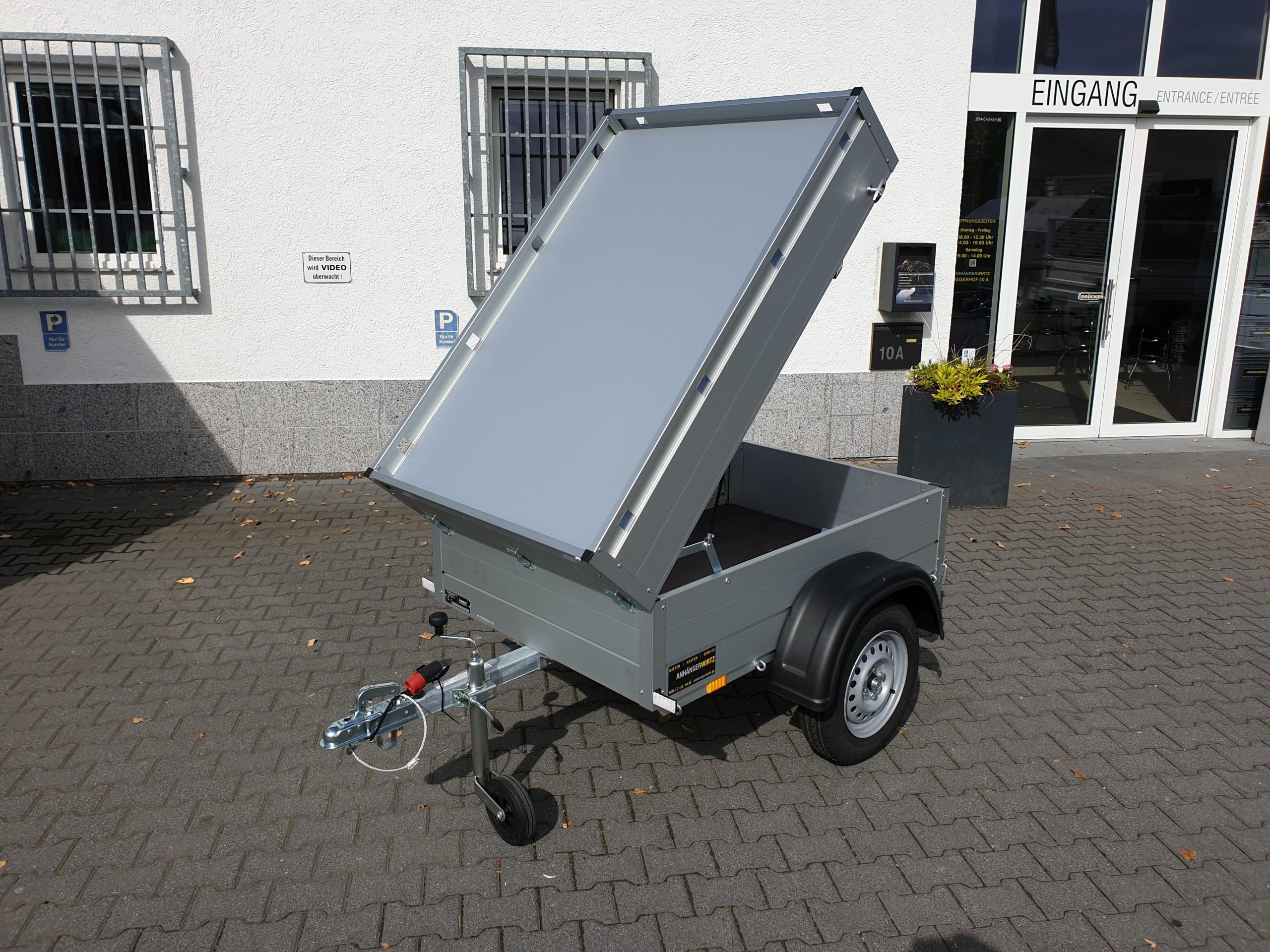 ALUBOXX Deckelanhänger GT 500 HT 151x101x48cm (XXS) 500kg Frühling Aktion direkt