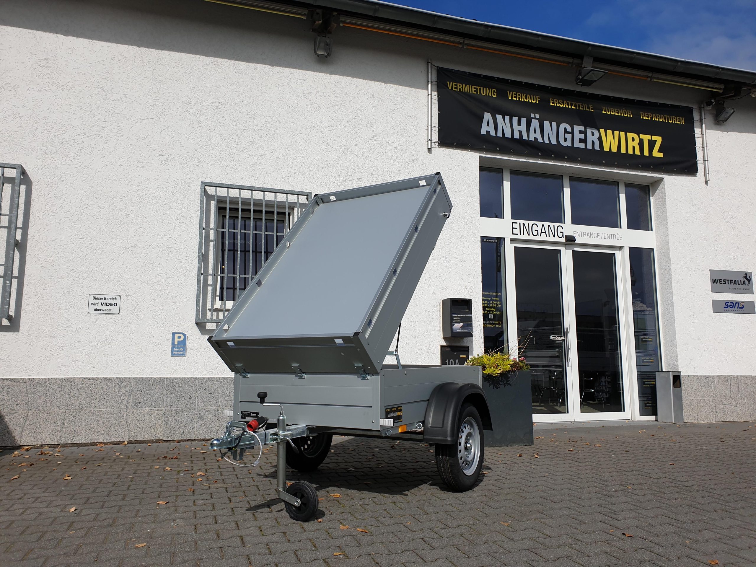 ALUBOXX Deckelanhänger GT 500 HT 151x101x48cm (XXS) 500kg Frühling Aktion direkt