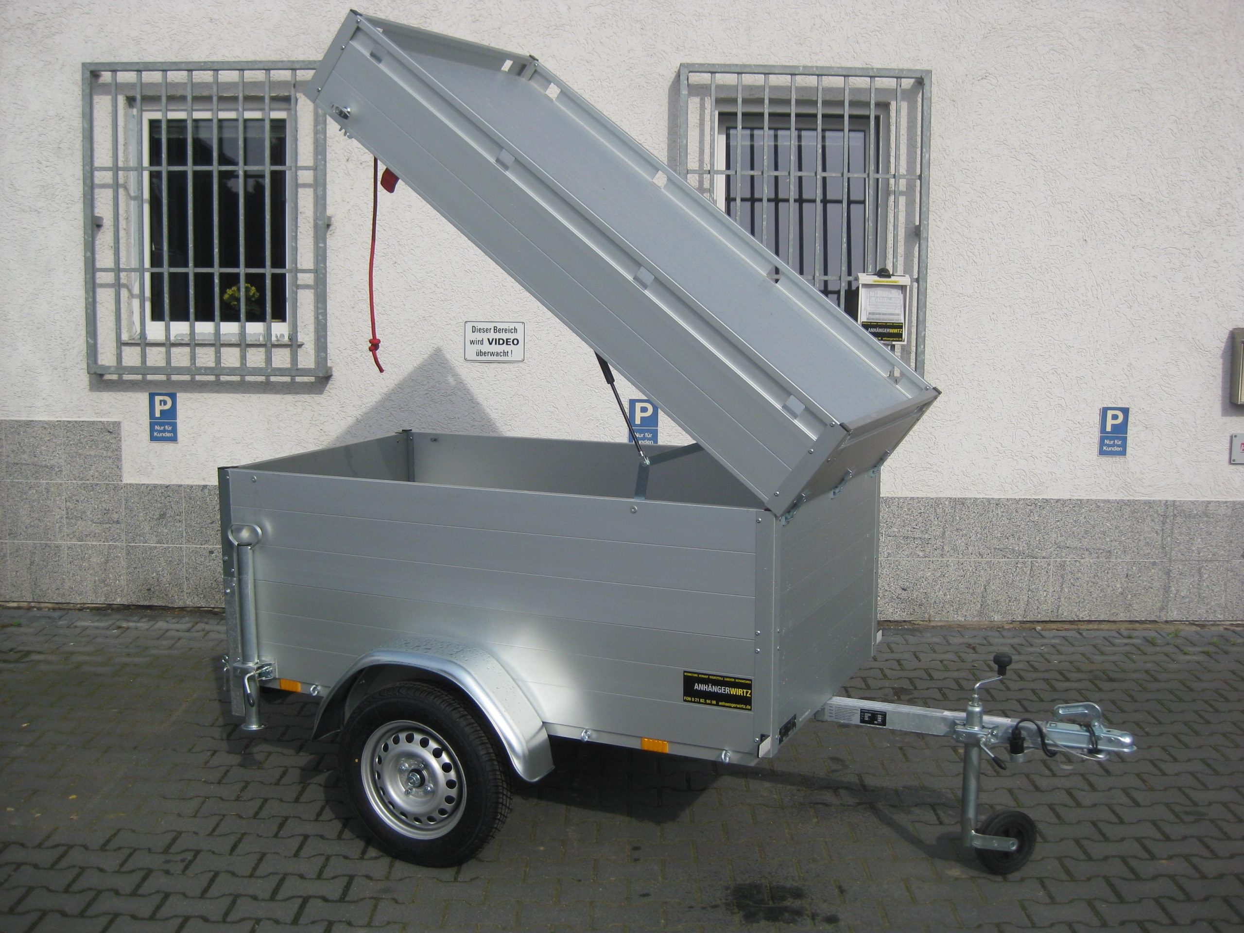 ALUBOXX Deckelanhänger GT 500 VT1 181x101x83cm (XXS) 500kg Best Deal Aktion