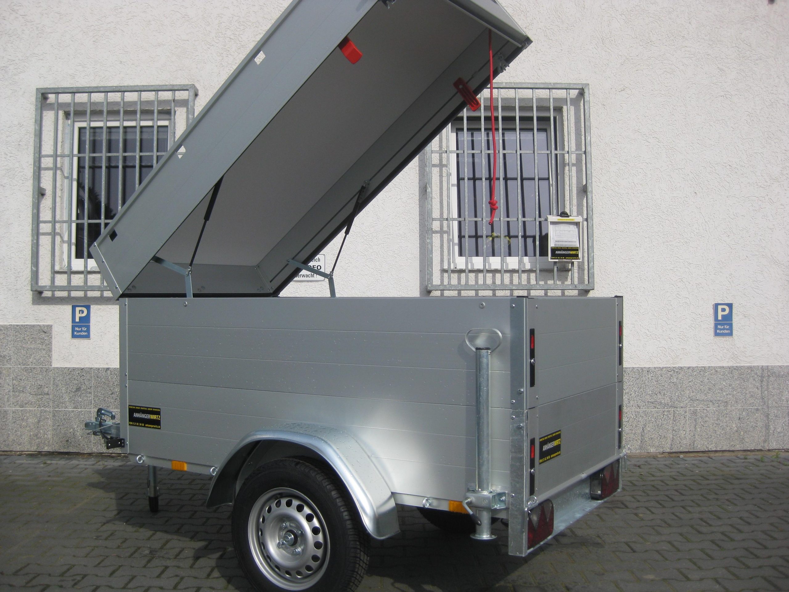 ALUBOXX Deckelanhänger GT 500 VT1 181x101x83cm (XXS) 500kg Best Deal Aktion