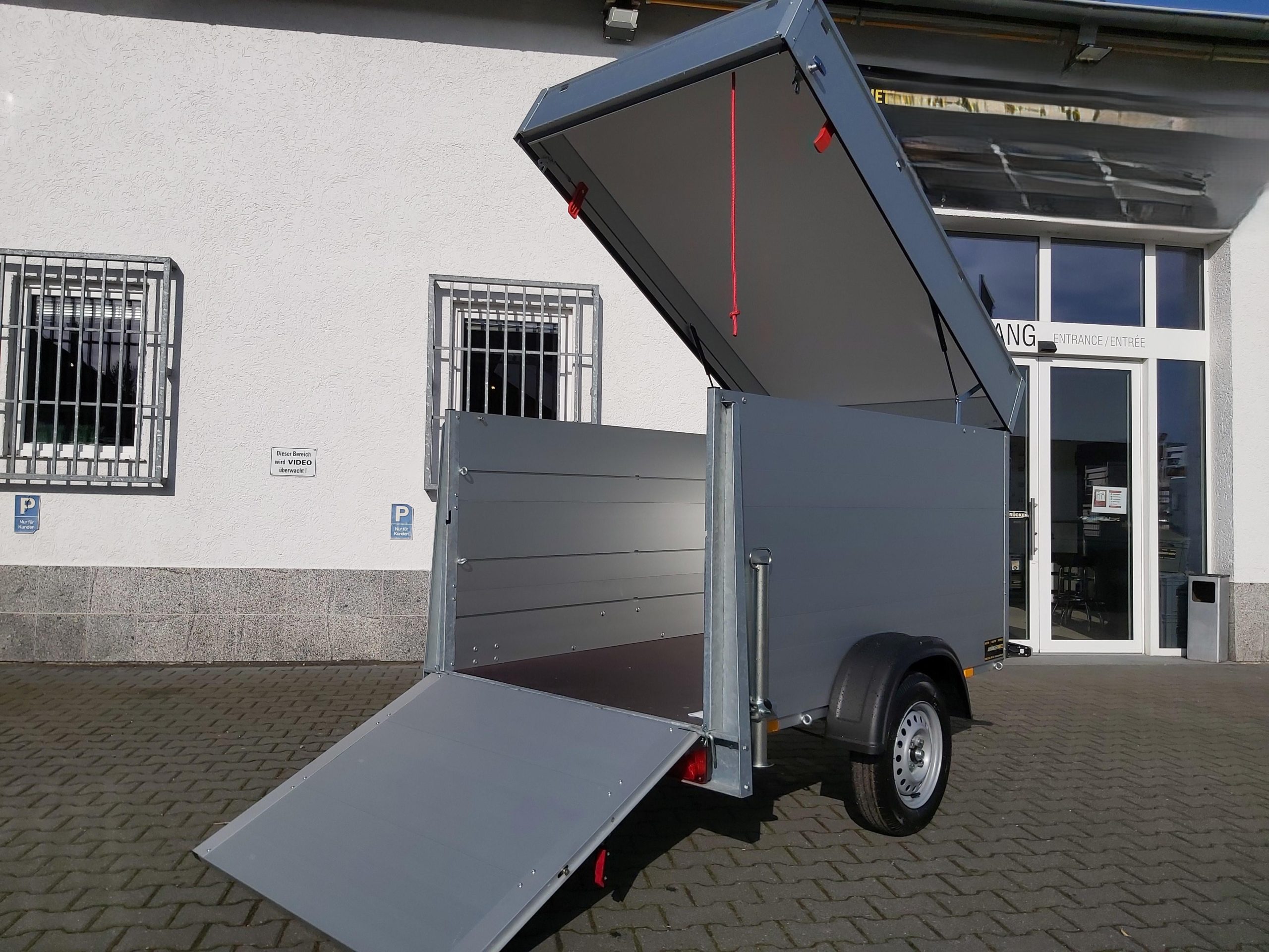 ALUBOXX Deckelanhänger GTB 750 VT2 211x126x118cm Heckrampe (XS) 750kg Top Seller Angebot