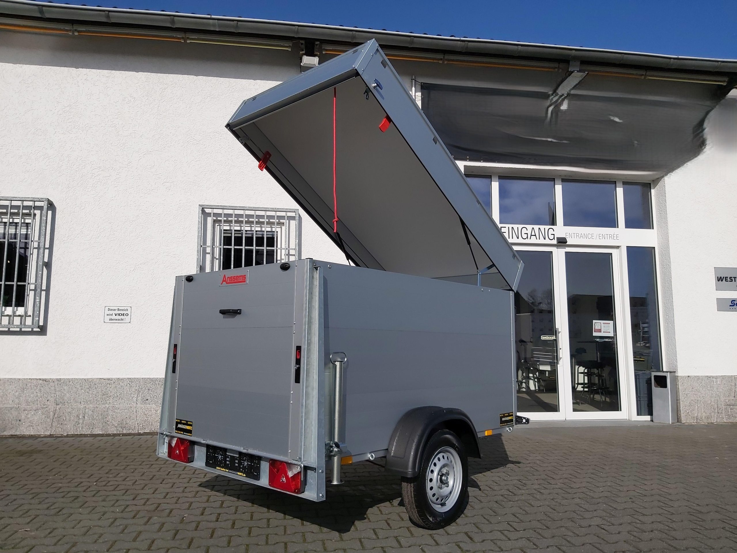 ALUBOXX Deckelanhänger GTB 750 VT2 211x126x118cm Heckrampe (XS) 750kg Top Seller Angebot