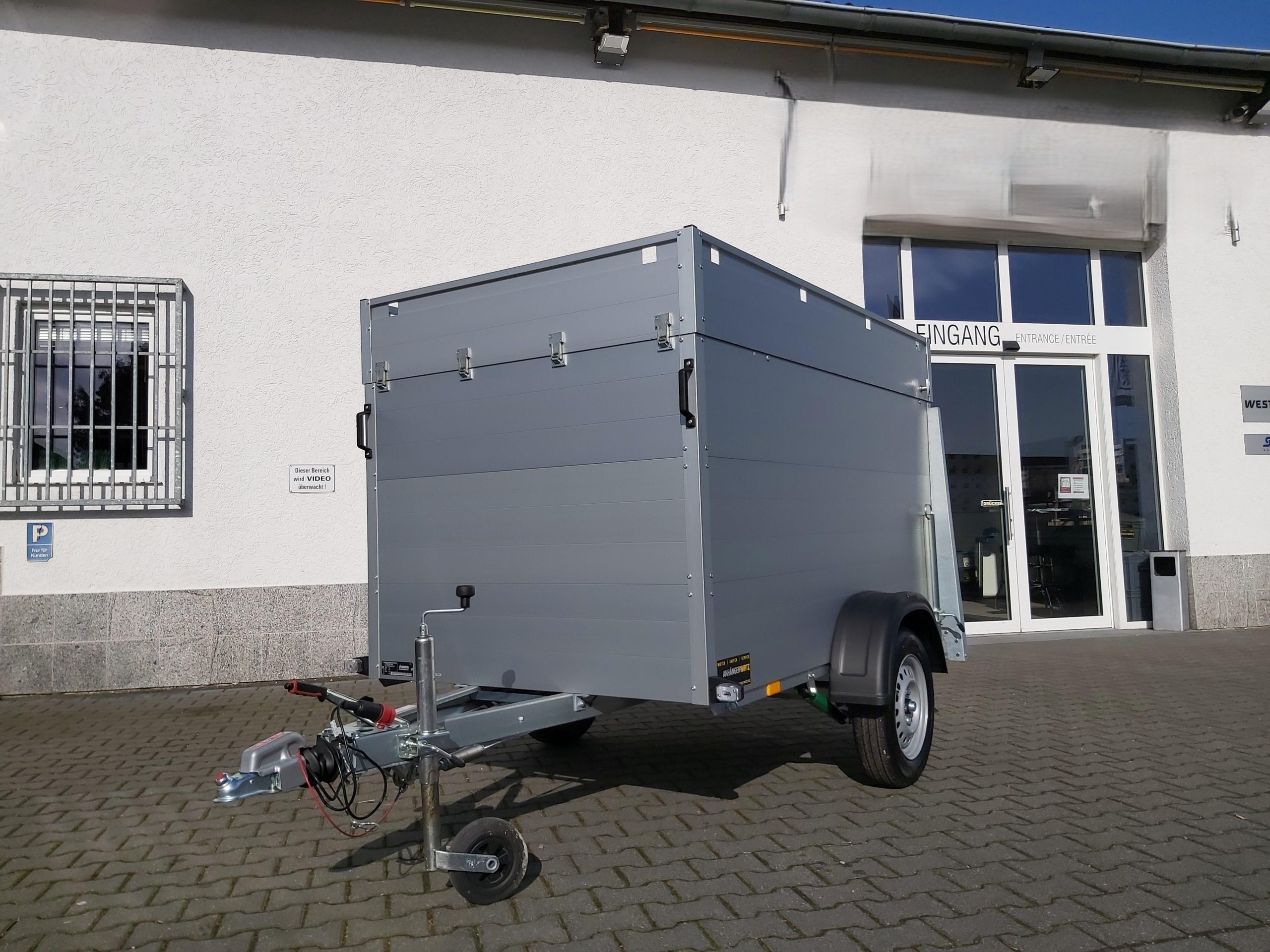 ALUBOXX Deckelanhänger GTB 750 VT2 211x126x118cm Heckrampe (XS) 750kg Top Seller Angebot