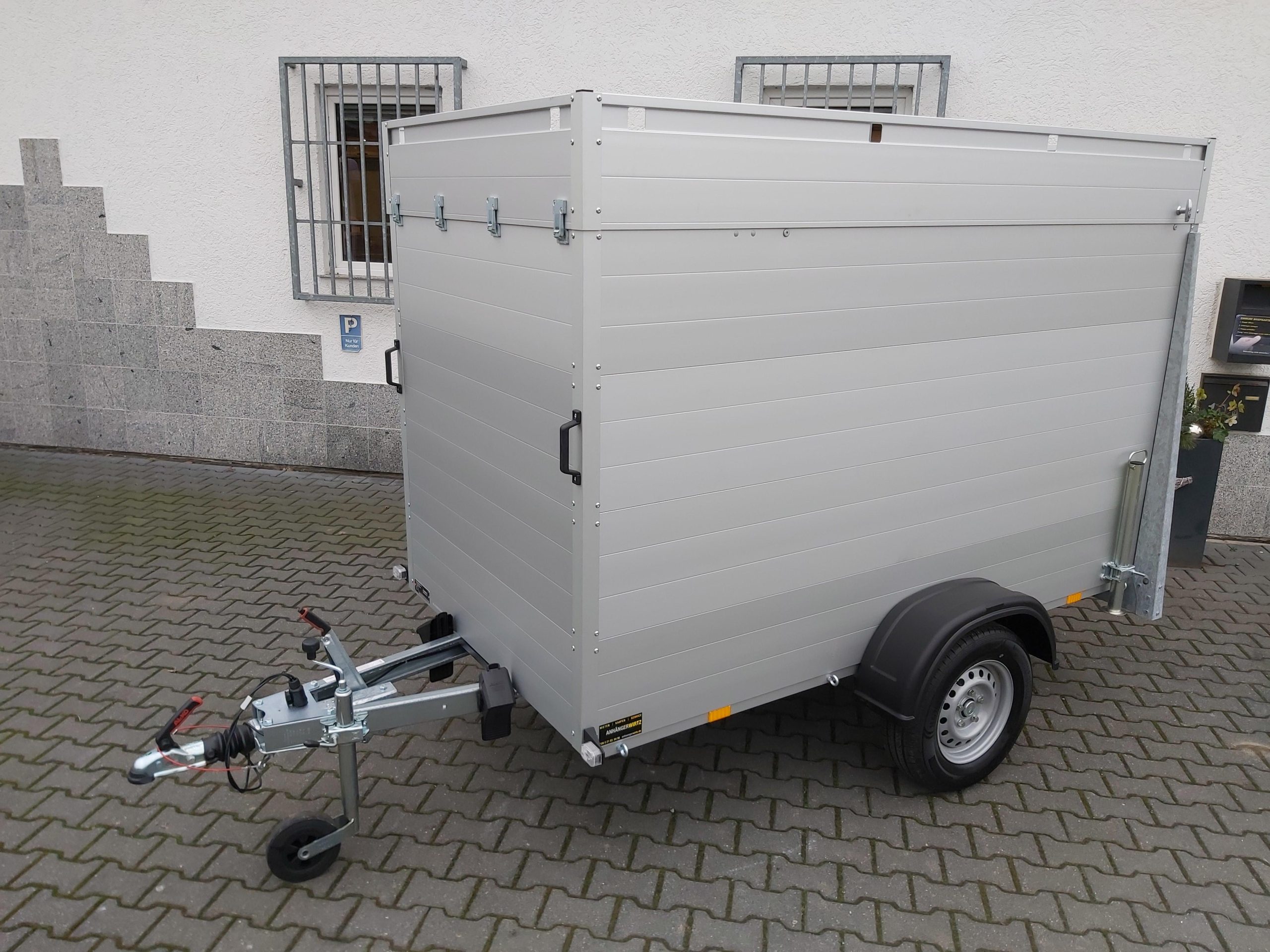 ALUBOXX Deckelanhänger GTB 1200 VT3 251x126x153cm Heckrampe (S) 1200kg Frühling Aktion