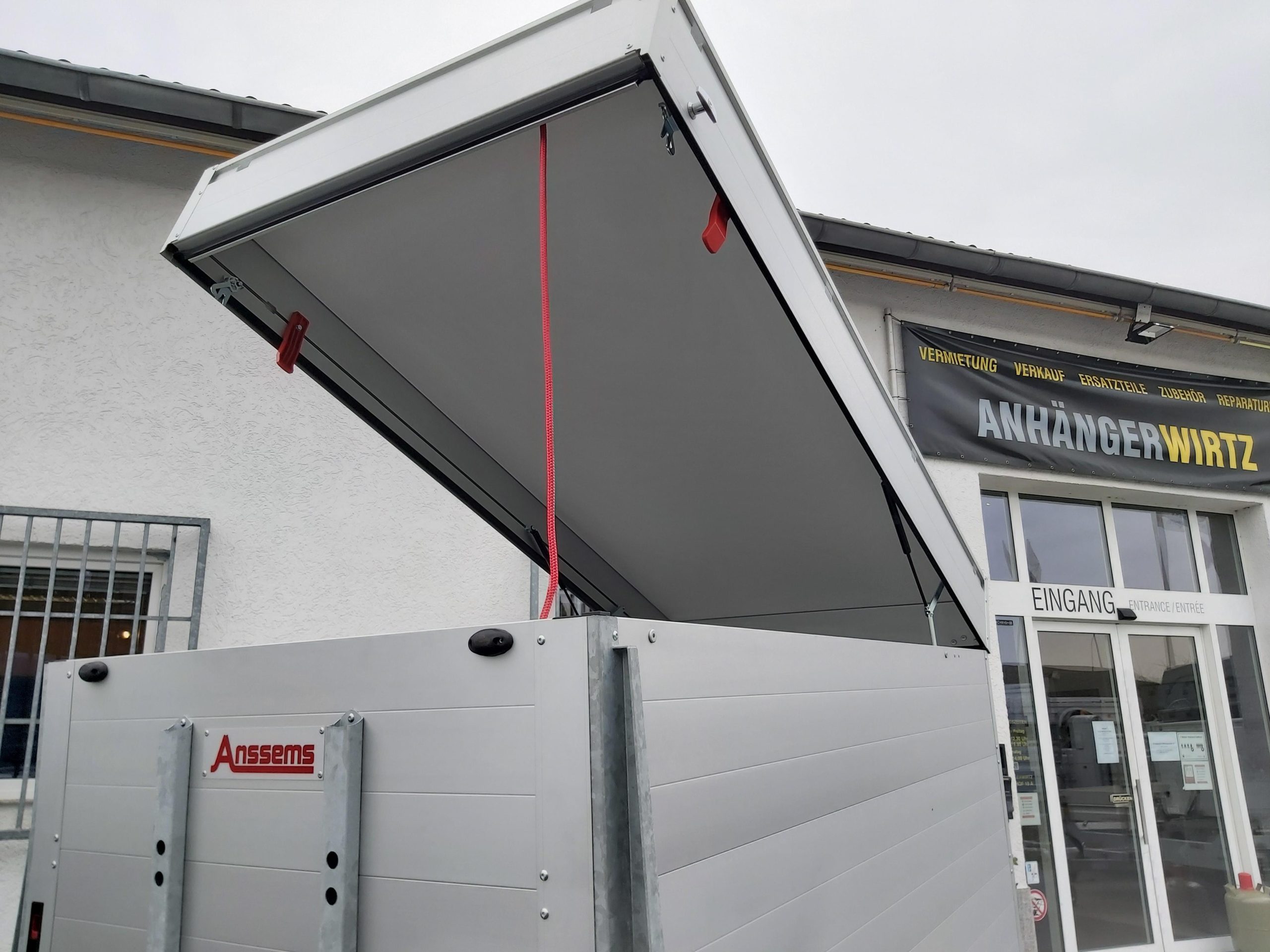 ALUBOXX Deckelanhänger GTB 1200 VT3 251x126x153cm Heckrampe (S) 1200kg Frühling Aktion