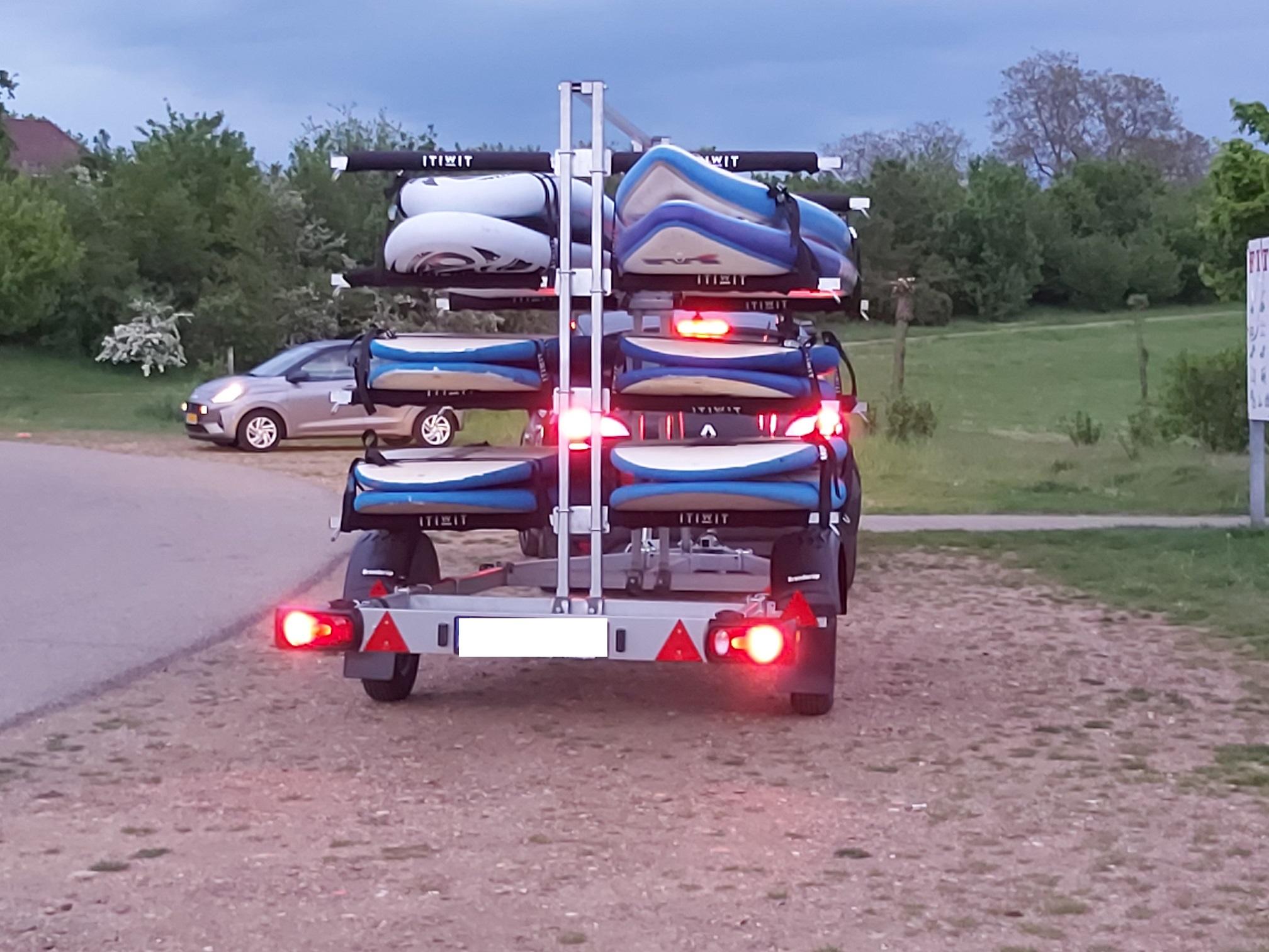 Brenderup Boattrailer Bootsanhänger 8116 160750UB Kanu/Kayak SUP Board Gestell 750kg 306002 311947