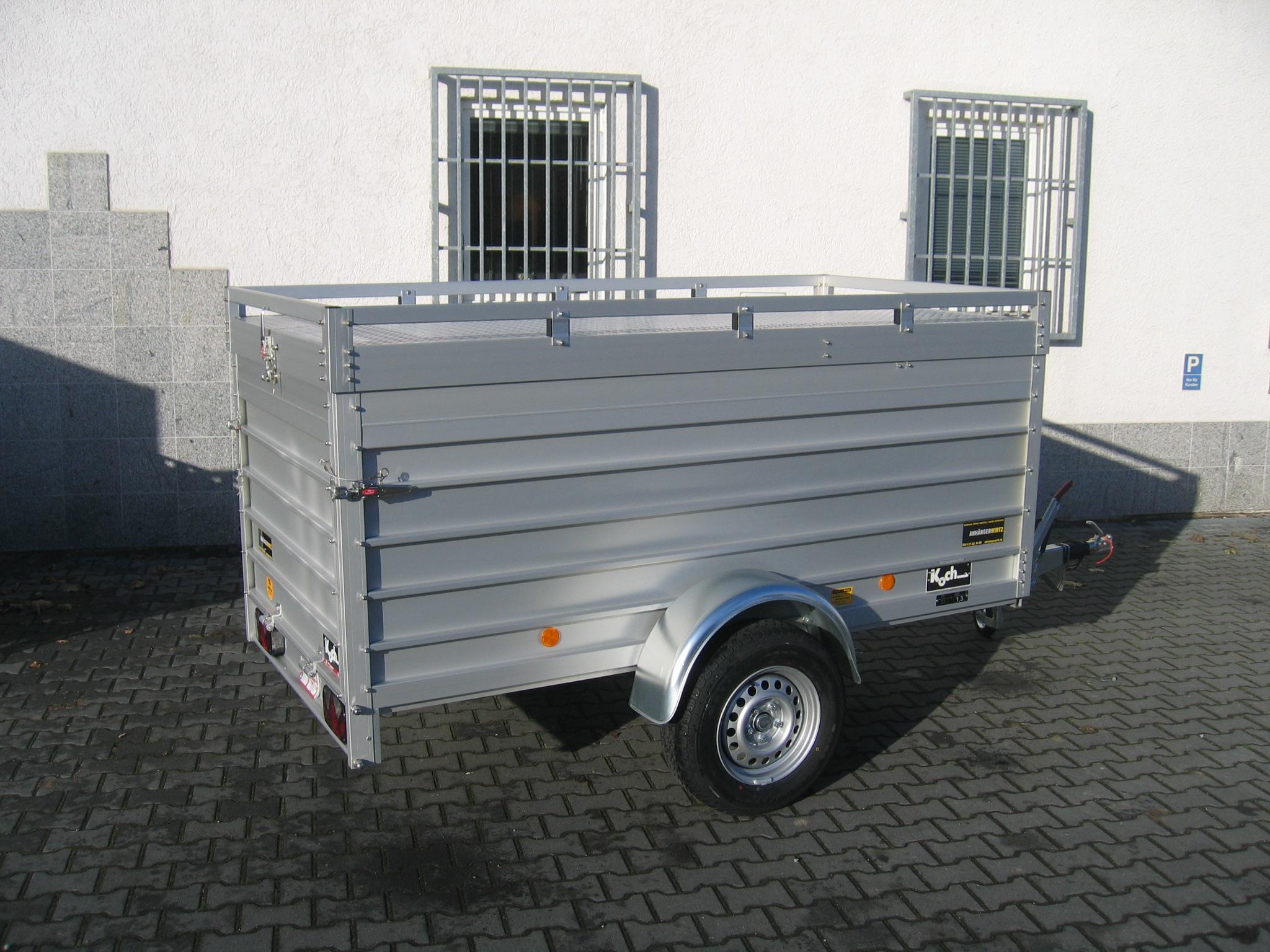 PKW Anhänger Koch Aluline 4.13 Deckel 250x125x95cm (S) 1300kg 100 km/H Aktion 2022