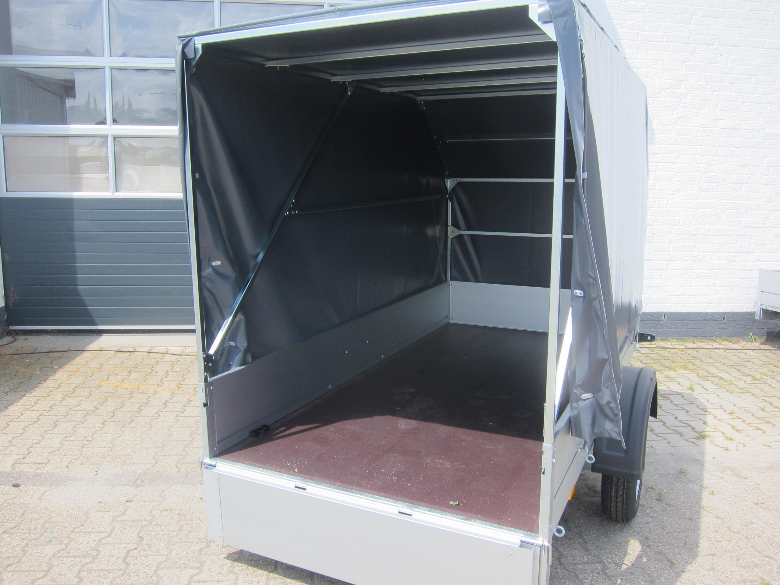 Aluliner Planen Anhänger GT 750 251x126x150cm +Hochplane aero grau (S) 750kg