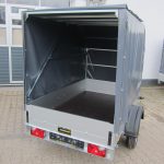Aluliner Planen Anhänger GTB 1200 251x126x150cm +Hochplane grau schräg (S) 1200kg