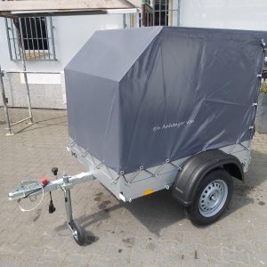Aluliner Planen Anhänger GT 500 151x101x120 +Hochplane aero grau (XXS) 500kg 2021