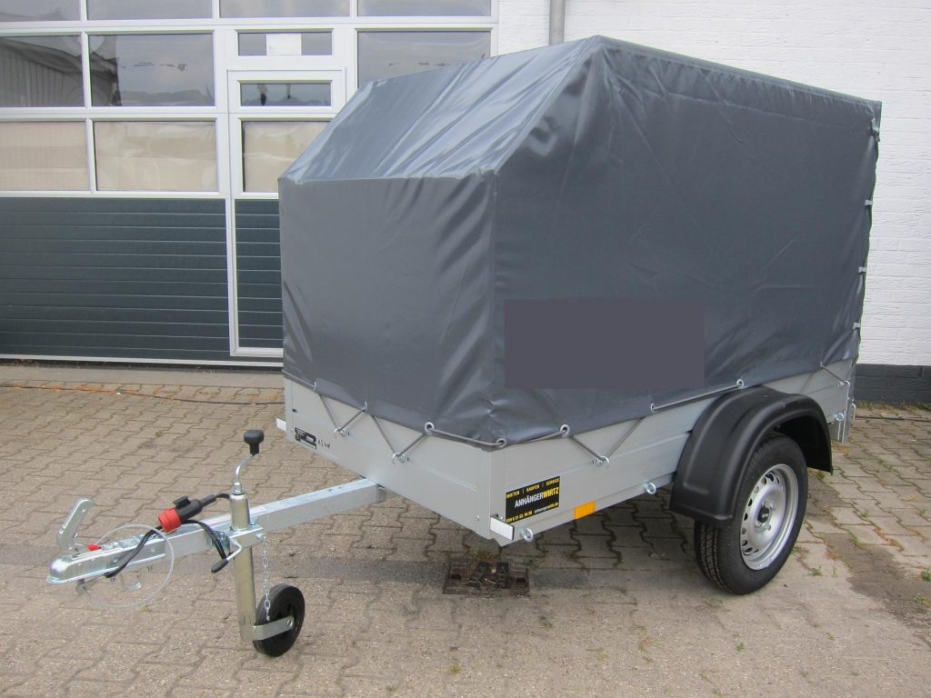 Aluliner Planen Anhänger GT 500 181x101x120 +Hochplane aero grau (XXS) 500kg