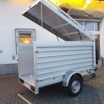 PKW Anhänger Koch Aluline 4.13 Deckel Hecktür Aluboden DV 250x125x125cm 1300kg 100 km/H