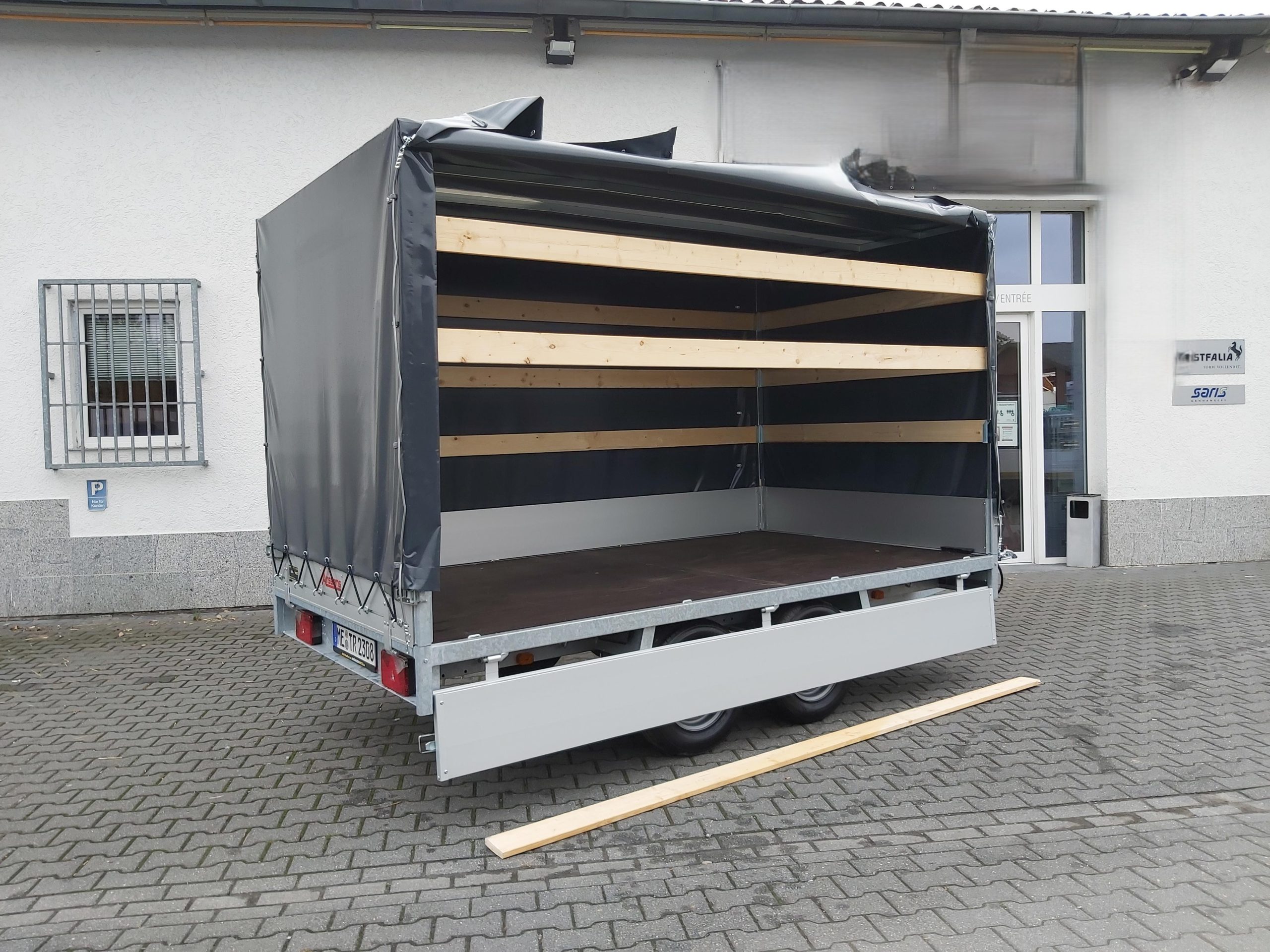 Anssems Hochlader PSX – S 2500 325x178x30cm 180cm Hochplane grau (L) 2500kg Aktion