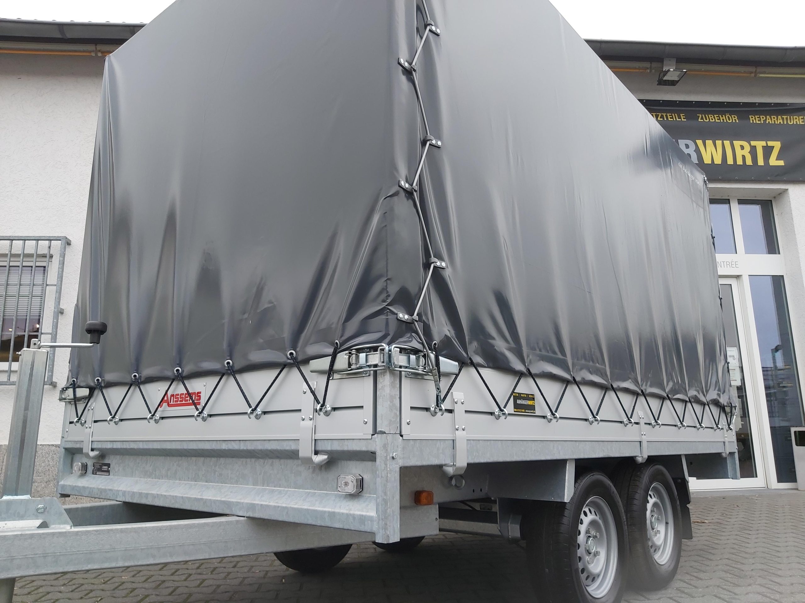 Anssems Hochlader PSX – S 2500 325x178x30cm 180cm Hochplane grau (L) 2500kg Aktion