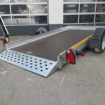 Senklift Anhänger MSL 1530/151 301x151x10cm yellow Plattform hydraulisch absenkbar 1500kg
