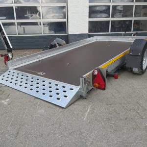 Senklift Anhänger MSL 1530/151 301x151x10cm yellow Plattform hydraulisch absenkbar 1500kg