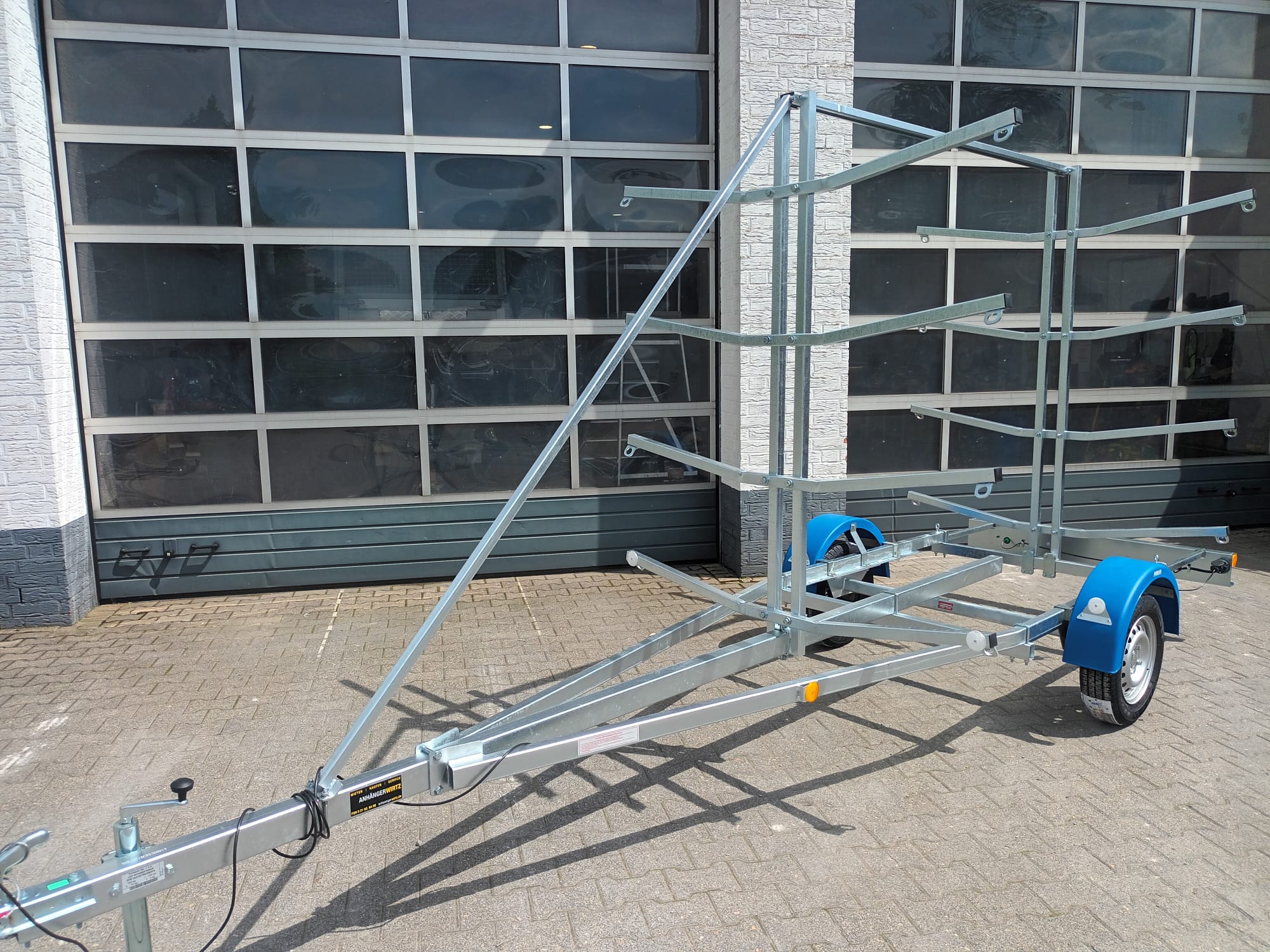 Bootsanhänger Boattrailer Neptun NAVY N7-17 KY Kanu Kajak SUP Board Gestell 750kg Modell 2025