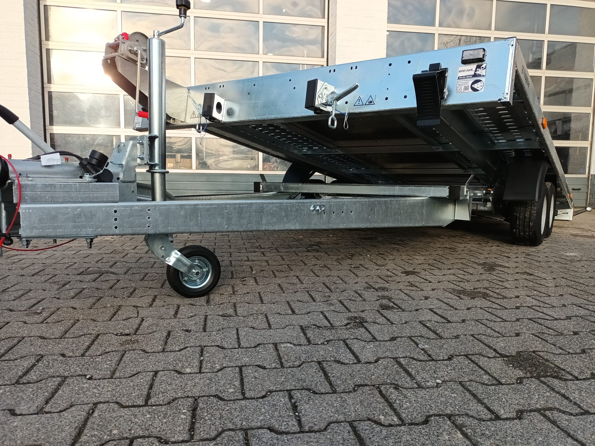 Martz GT kipp 450/2 S 450x215cm easyload ankippbar Lohr Stahl & Aluboden Seilwinde 10″ 3000kg