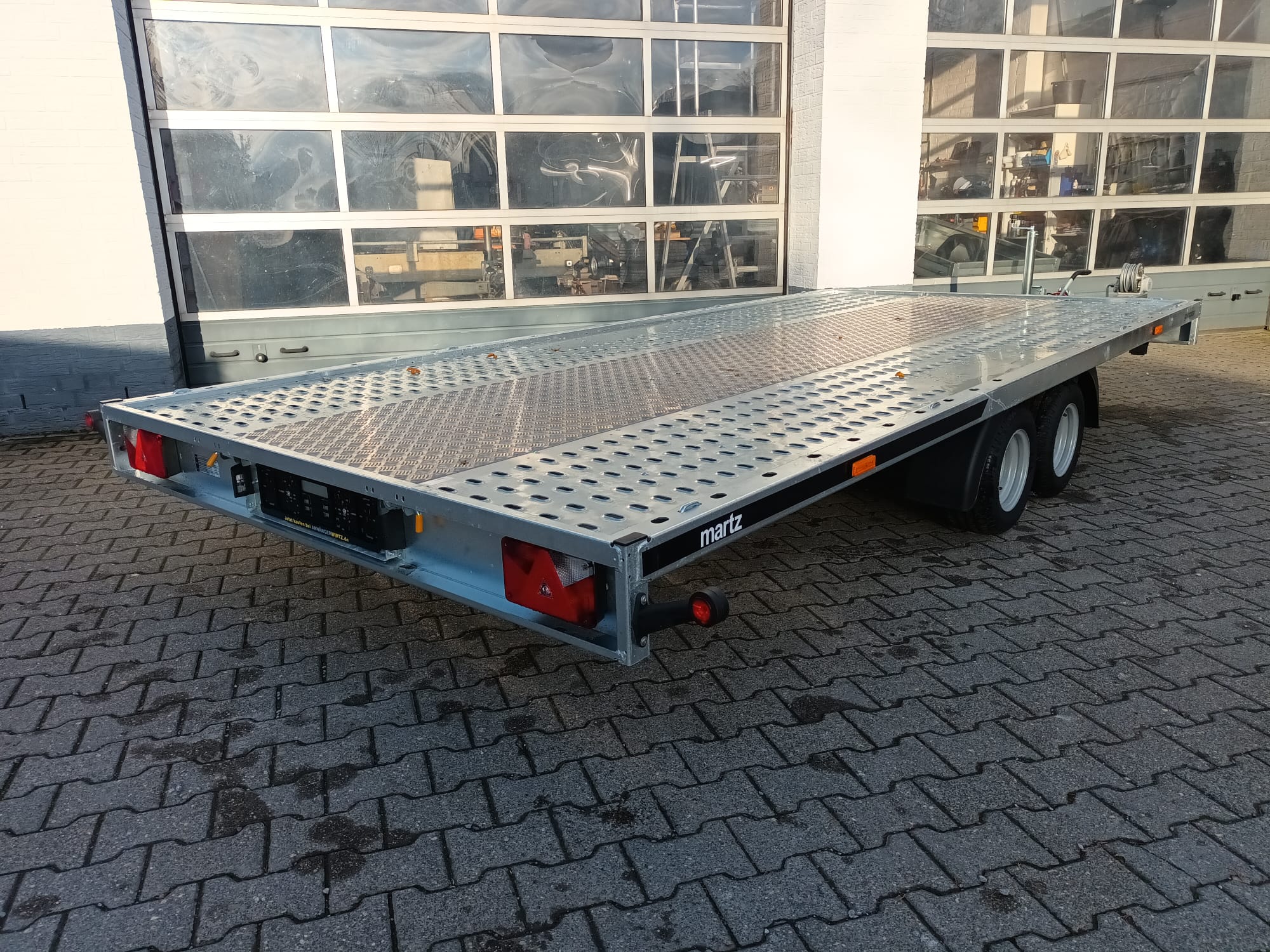Martz GT kipp 450/2 S 450x215cm easyload ankippbar Lohr Stahl & Aluboden Seilwinde 10″ 3000kg