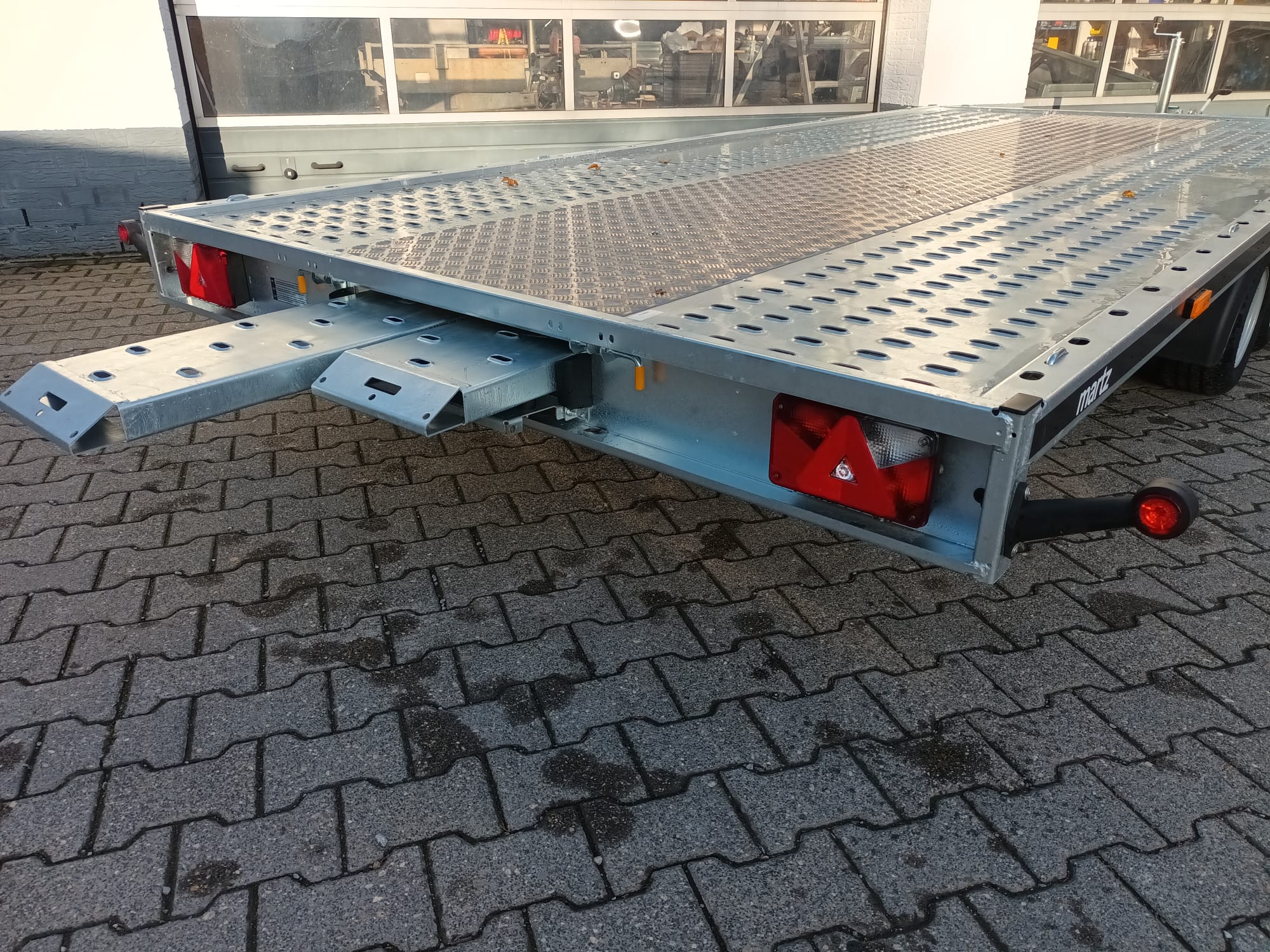 Martz GT kipp 450/2 S 450x215cm easyload ankippbar Lohr Stahl & Aluboden Seilwinde 10″ 3000kg
