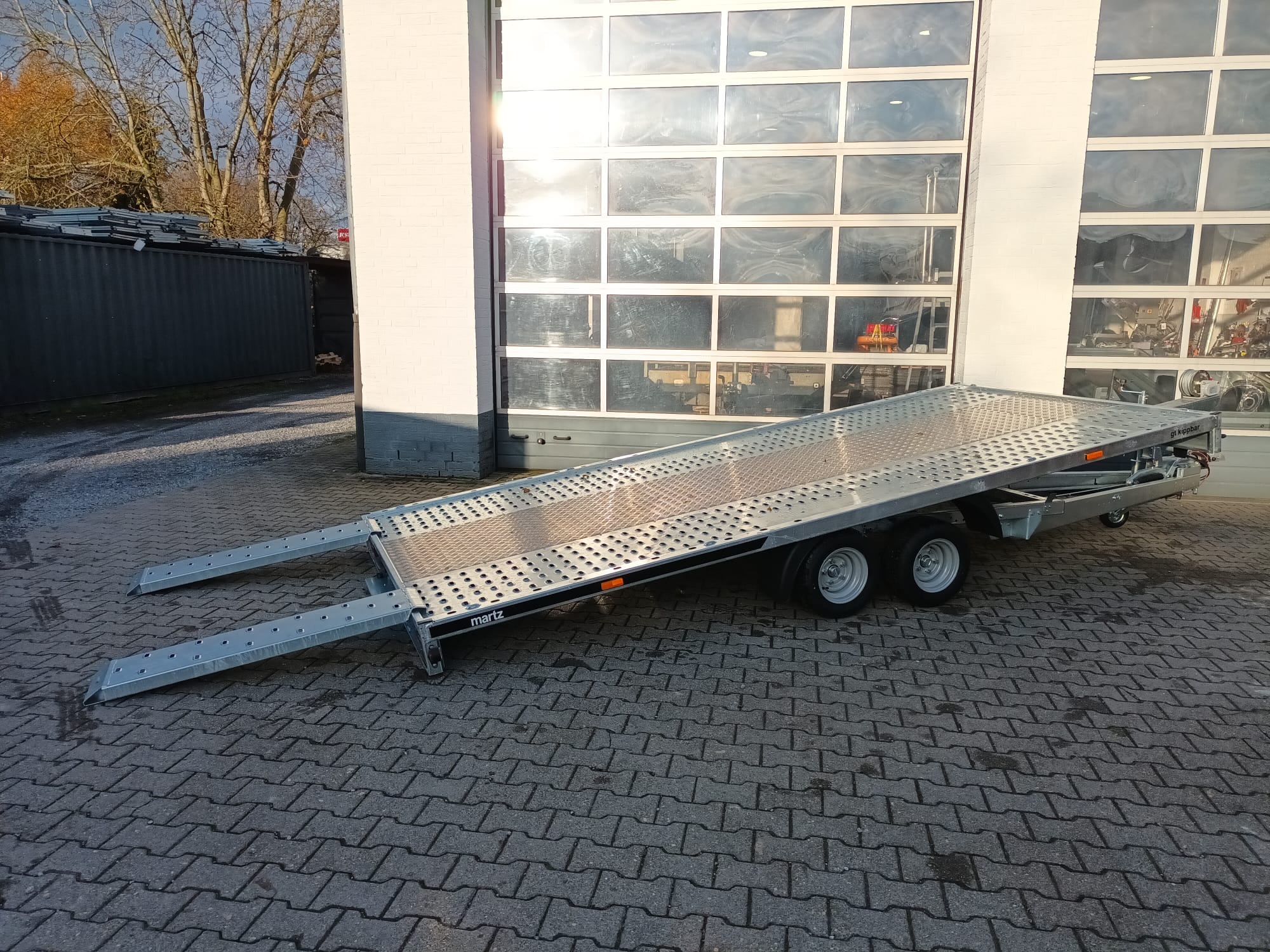 Martz GT kipp 450/2 S 450x215cm easyload ankippbar Lohr Stahl & Aluboden Seilwinde 10″ 3000kg