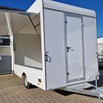 Verkaufsanhänger VK 360 200 aero retro 360cm 1 Verkaufsklappe 230 Volt Strom IL 1300kg Abverkauf