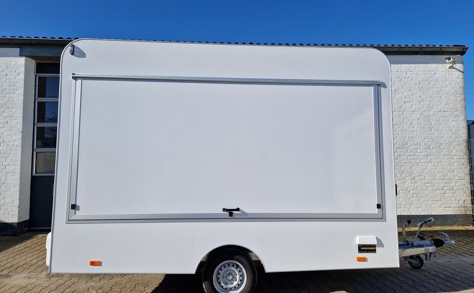 Verkaufsanhänger VK 360 200 aero retro 360cm 1 Verkaufsklappe 230 Volt Strom IL 1300kg Abverkauf