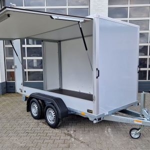 Saris Koffer GO 306 154 180 2000 2 306x154x180cm GFK grau Seitenklappe (M) 2000kg