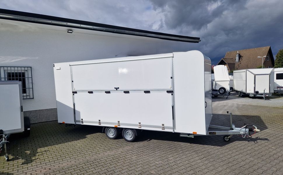 Event Trailer Koffer TWSP M 550T.01 550x230x217cm Seitenklappe Treppe Licht IL (XXXL) 100km 2700