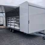 Event Trailer Koffer TWSP M 600T.01 600x230x217cm extrabreit Seitenklappe Treppe 230V LichtIL 2700kg