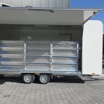 Event Trailer Koffer TWSP M 550T.03 550x220x217cm Seitenklappe Treppe integriert 2700kg 100km/H