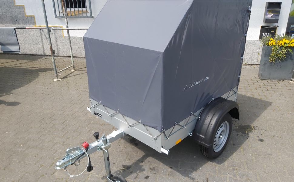 Aluliner Planen Anhänger GT 500 151x101x120 +Hochplane aero grau (XXS) 500kg 2021