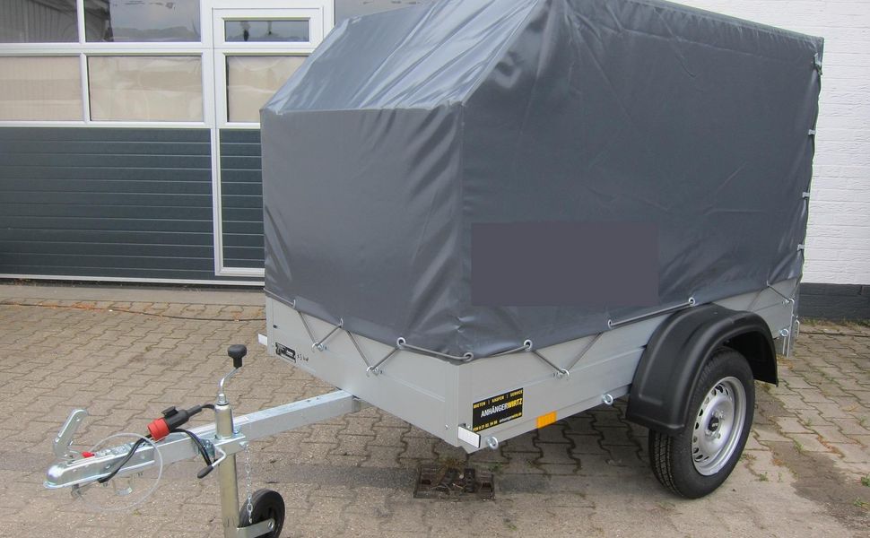 Aluliner Planen Anhänger GT 500 181x101x120 +Hochplane aero grau (XXS) 500kg