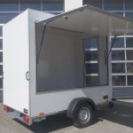 Verkaufsanhänger TFS Multi VK 250.01 250x150x200cm 1 Seitenklappe Tür 230V Strom 750kg 100kmH AKTION
