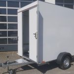 Verkaufsanhänger TFS Multi VK 250.01 250x150x200cm 1 Seitenklappe Tür 230V Strom 750kg 100kmH AKTION