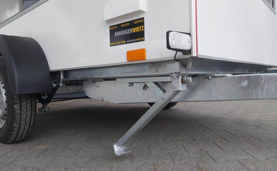 Verkaufsanhänger TFS Multi VK 250.02 250x150x200 2 Klappen Hecktür 230V IL Dachlüfter 100kmH 1300kg