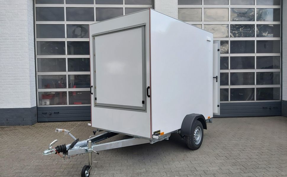 Verkaufsanhänger TFS Multi VK 250.02 250x150x200 2 Klappen Hecktür 230V IL Dachlüfter 100kmH 1300kg