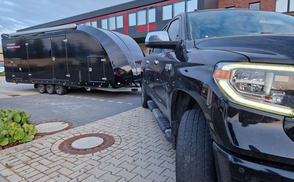 BJT Race Transporter 6 396-3040 600x235x189cm black Markise re/li Motorsport Automotiv Tridem 3500kg
