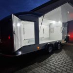 Cargo Roadster 1000 480x200x206cm Poly grau Seitenklappen Seitentüren Rampe Pullman 100km/H 3500kg